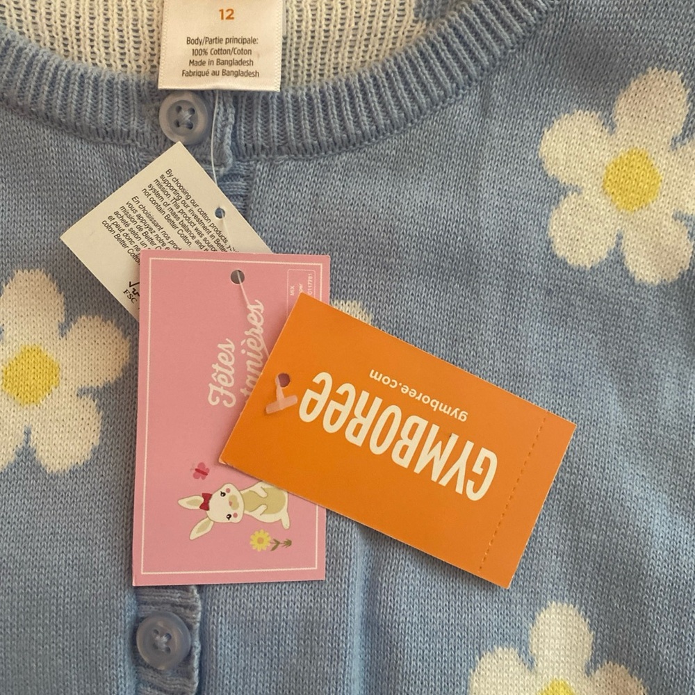 Girls Daisy Scalloped Cardigan - Gymboree ⭐️ Host Pick - Picture 6 of 8
